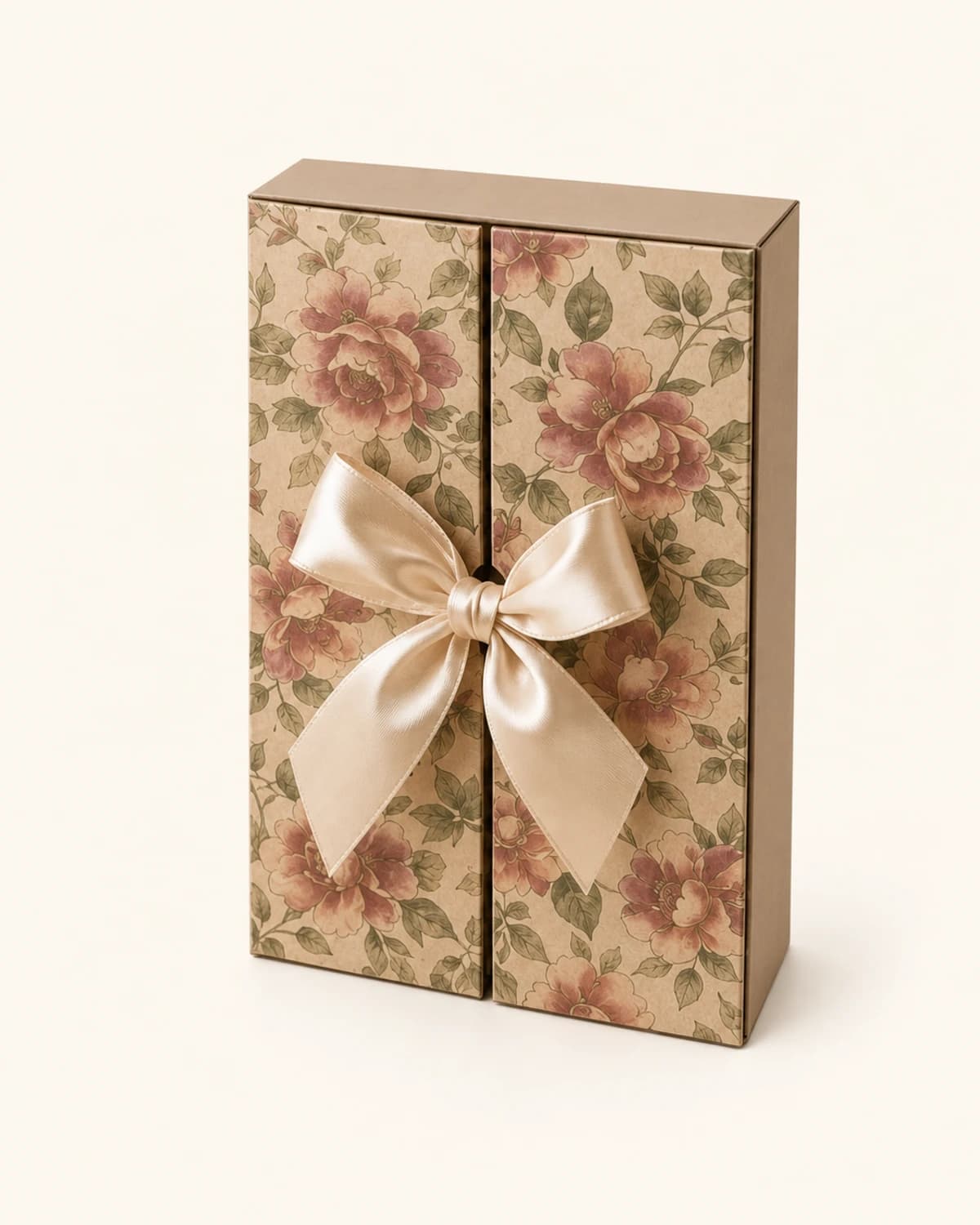 Коробка-конверт Vintage Rose с атласной лентой
